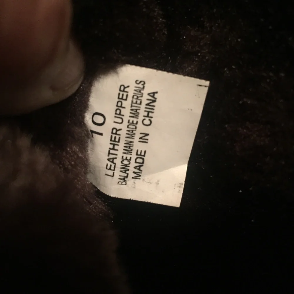 Furry Fuzzy Genuine Leather Pull-on Women’s Winter Boots Size 10 Brown